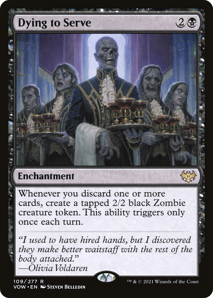 Dying to Serve (VOW-109) - Innistrad: Crimson Vow Foil