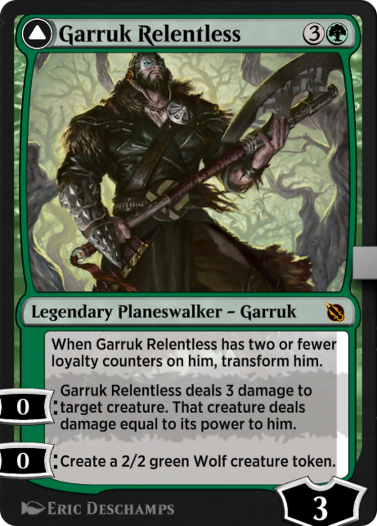 Garruk Relentless // Garruk, the Veil-Cursed (SIS-049) - Shadows of the Past