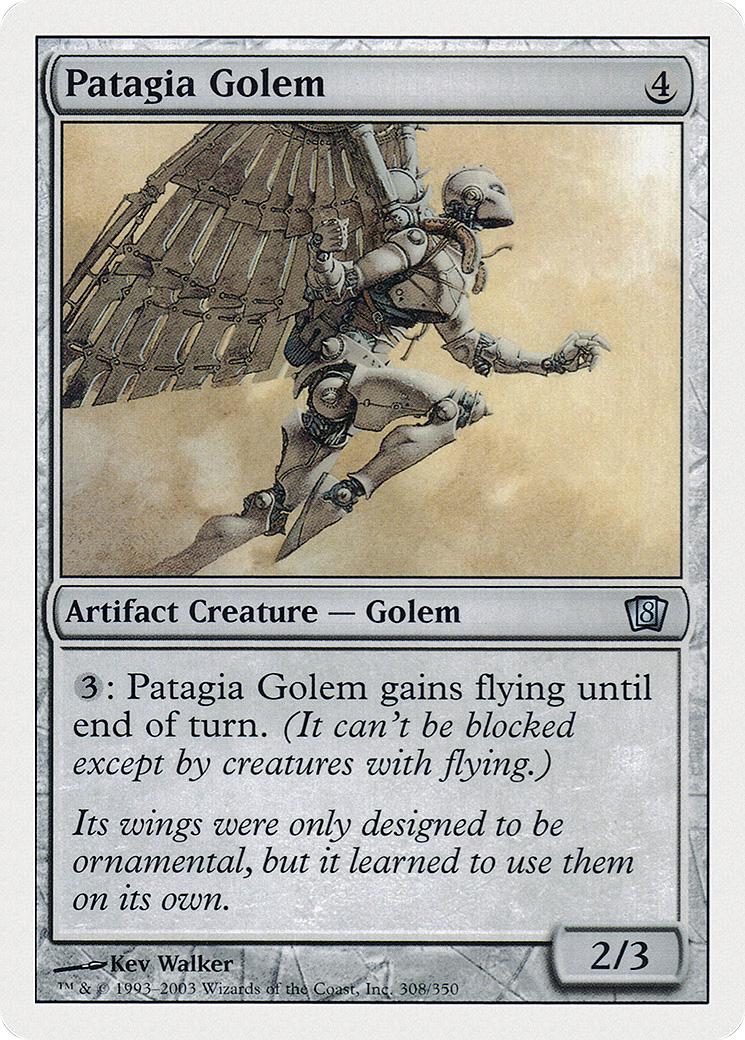 Patagia Golem (8ED-308) - 8th Edition