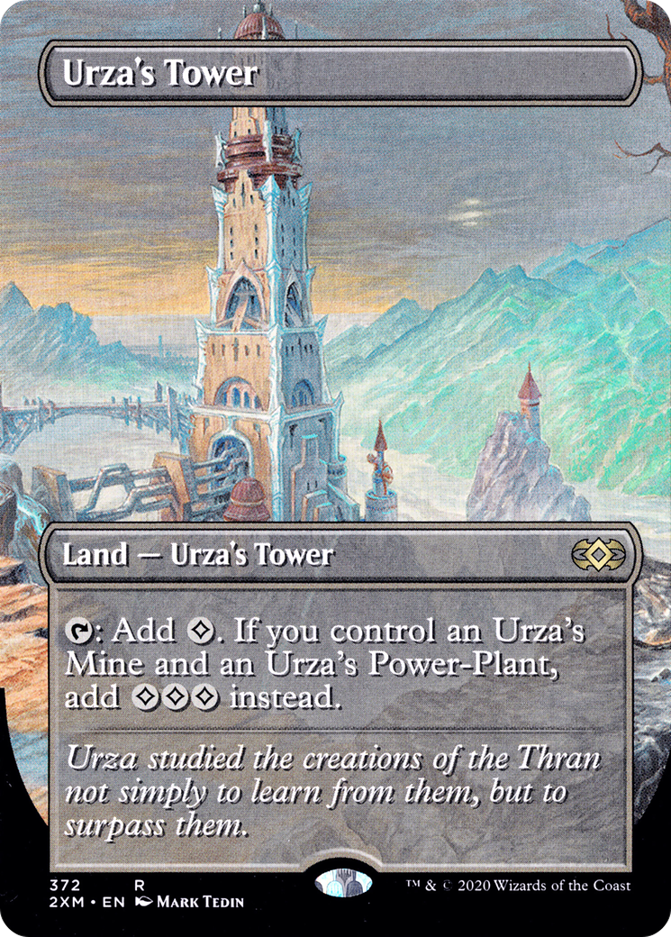 Urza's Tower (Borderless) (2XM-372) - Double Masters (Borderless)