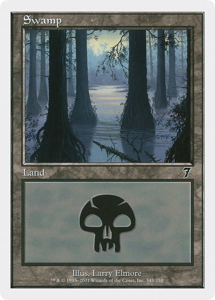 Swamp (348) (7ED-348) - 7th Edition