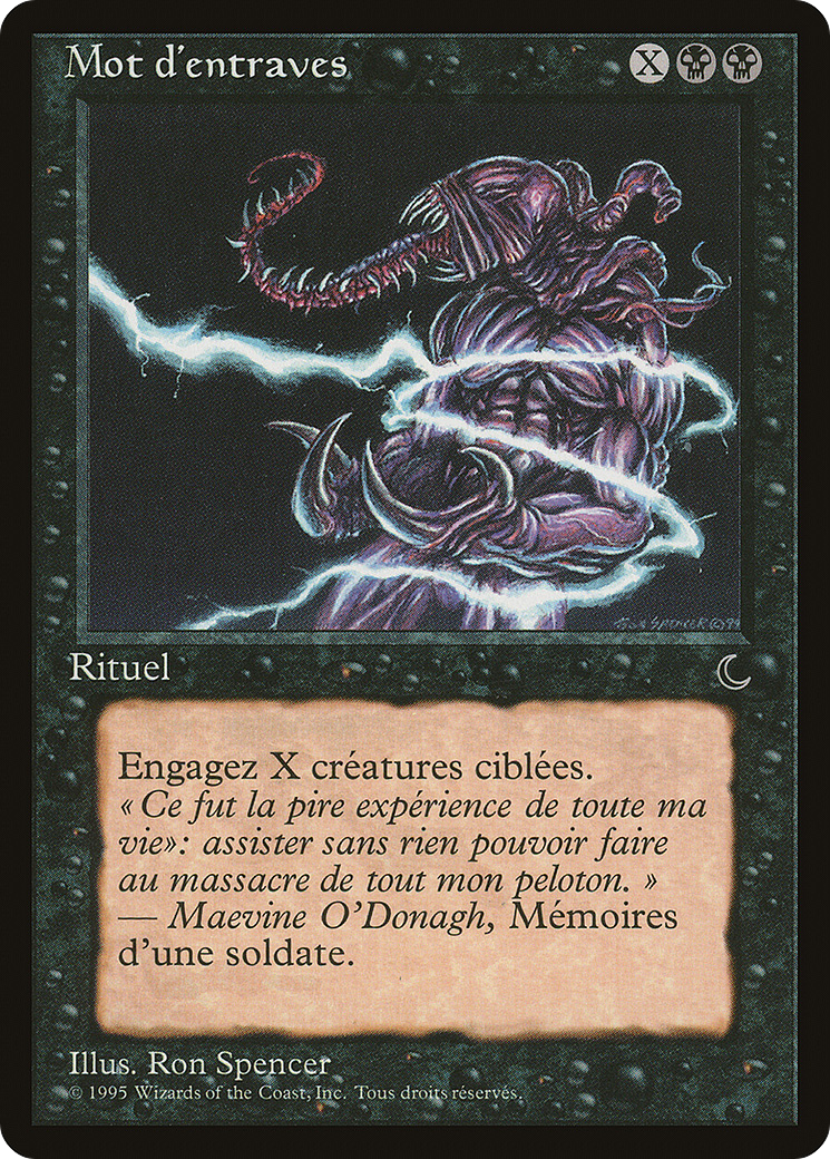 Word of Binding (French) - "Mot d'entraves" (REN-068) - Renaissance