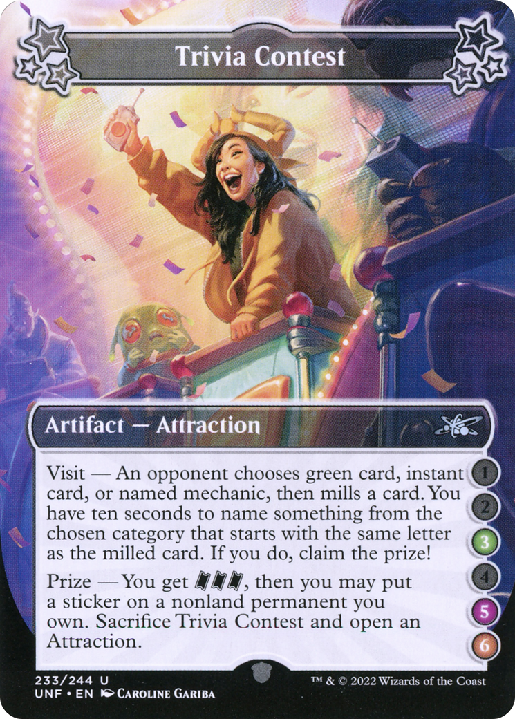 Trivia Contest (3-5-6) (UNF-233E) - Unfinity