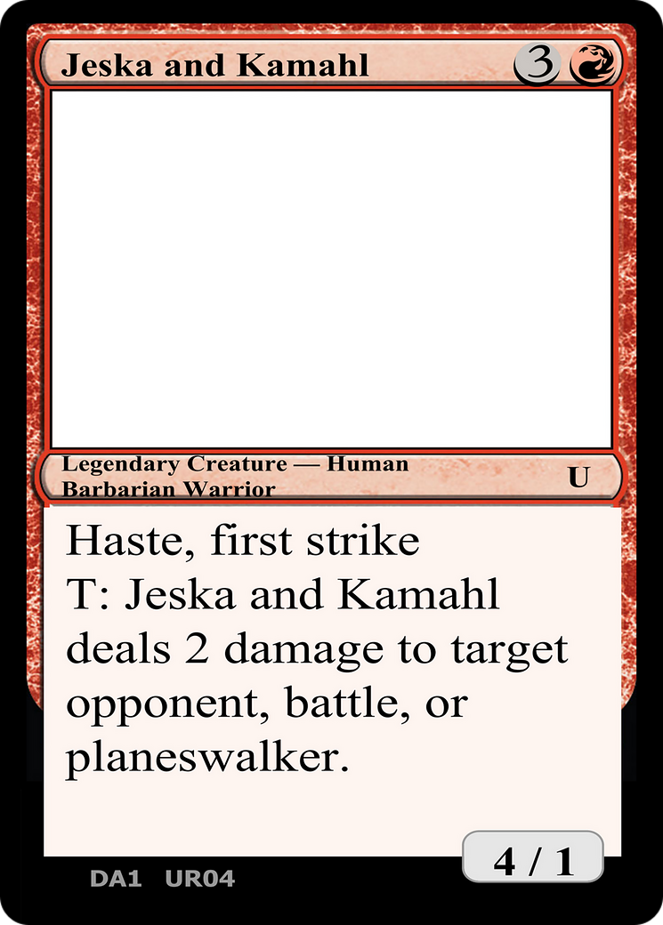 Jeska and Kamahl (UNK-UR04b) - Unknown Event