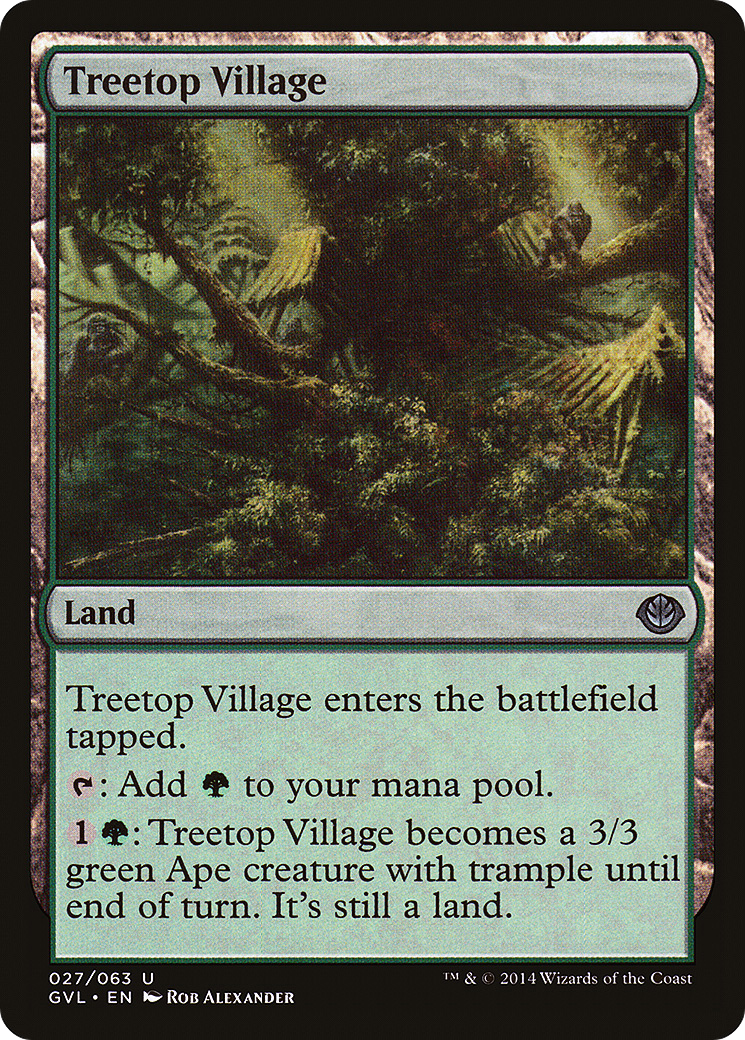 Treetop Village (DD3-027) - Duel Decks Anthology: Garruk vs. Liliana