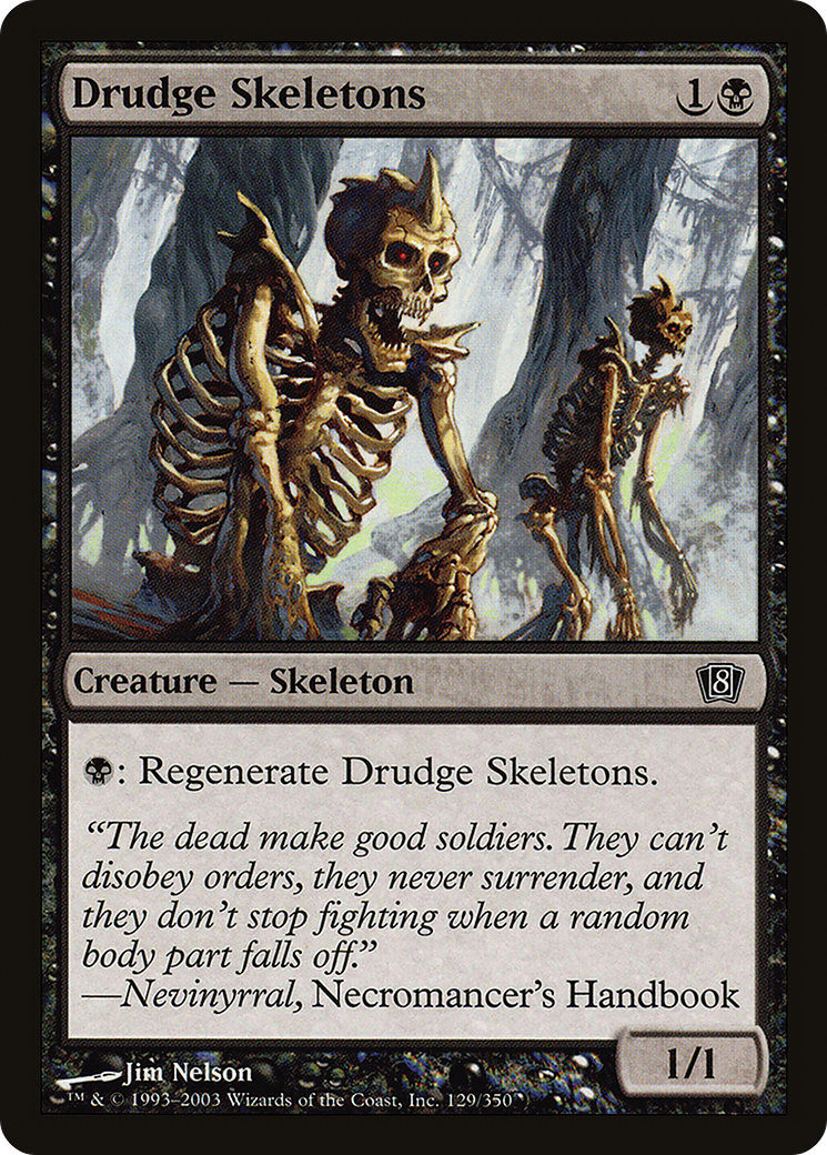 Drudge Skeletons (8ED-129) - 8th Edition