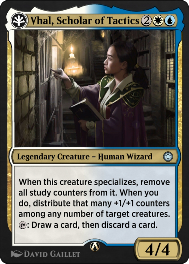 Vhal, Scholar of Tactics (HBG-08w) - Alchemy Horizons: Baldur's Gate