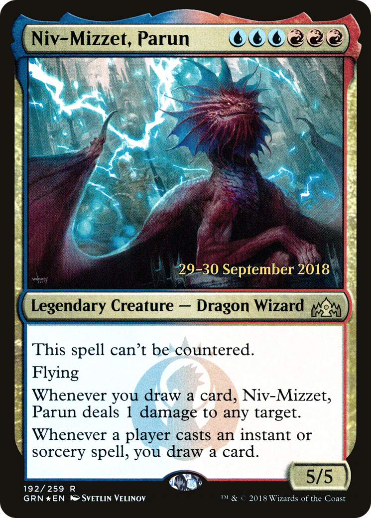 Niv-Mizzet, Parun (PRE-192S) - Guilds of Ravnica Promos Foil