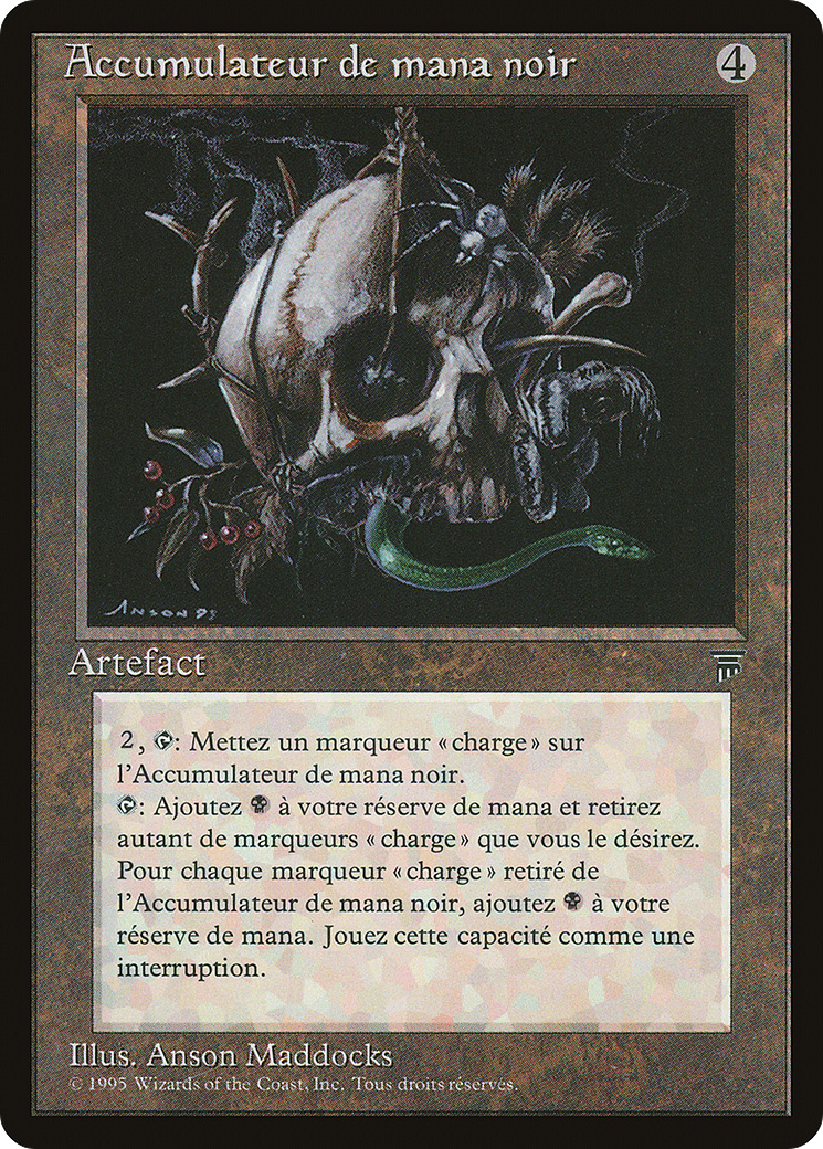 Black Mana Battery (French) - "Accumulateur de mana noir" (REN-108) - Renaissance
