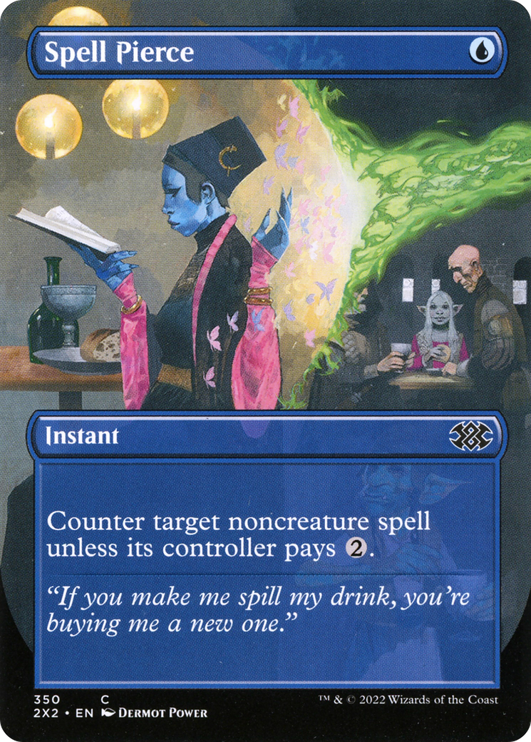 Spell Pierce (Borderless) (2X2-350) - Double Masters 2022 (Borderless)