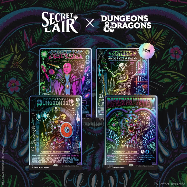Magic the Gathering - Secret Lair x Dungeons & Dragons - Black Lights & Dark Dungeons - Traditional Foil