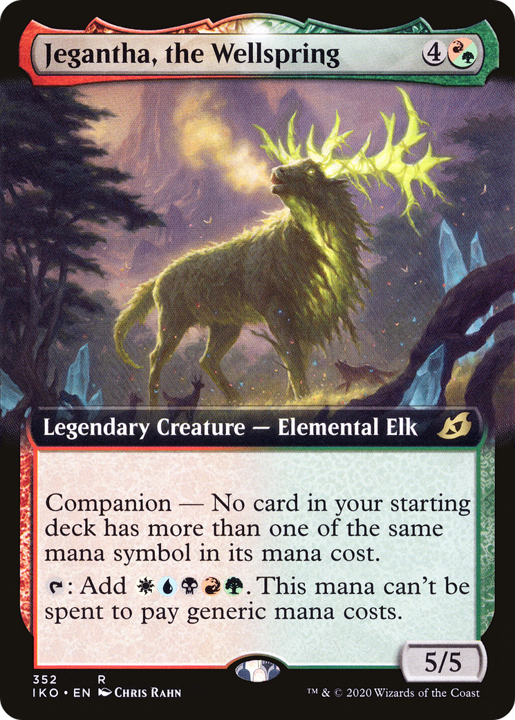 Jegantha, the Wellspring (Extended Art) (IKO-352) - Ikoria: Lair of Behemoths: (companion, Extended Art)