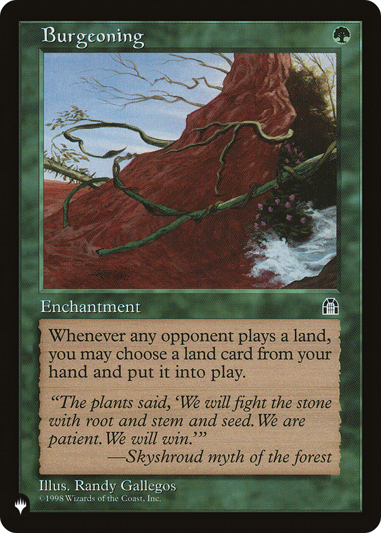 Burgeoning (LIST-102) - The List