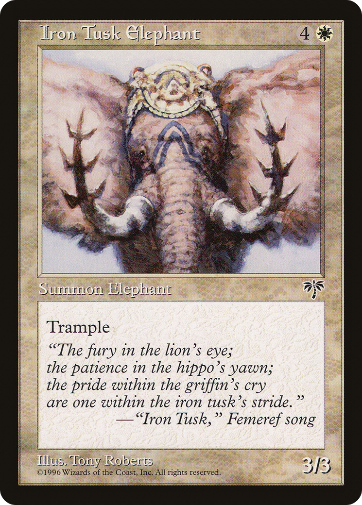 Iron Tusk Elephant (MIR-22) - Mirage