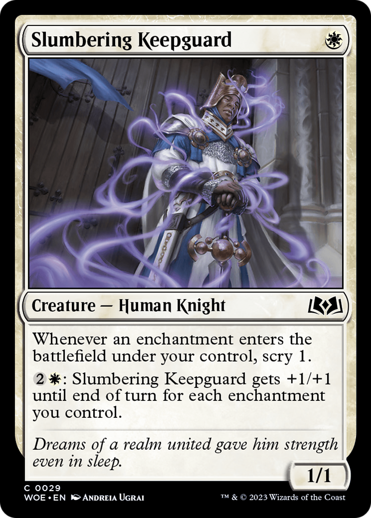 Slumbering Keepguard (WOE-029) - Wilds of Eldraine