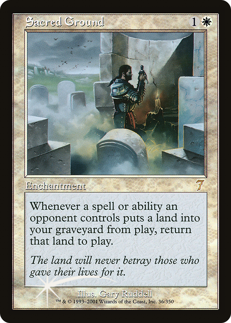 Sacred Ground (7ED-036) - 7th Edition