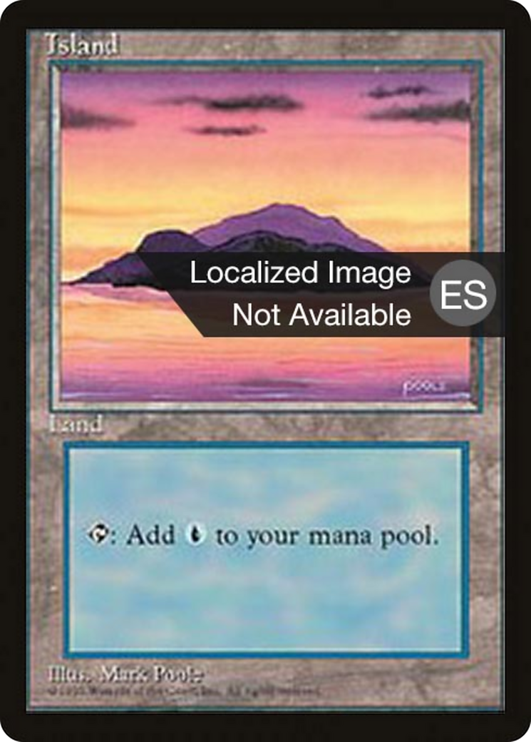 Island (A) (4BB-367) - Fourth Edition Foreign Black Border