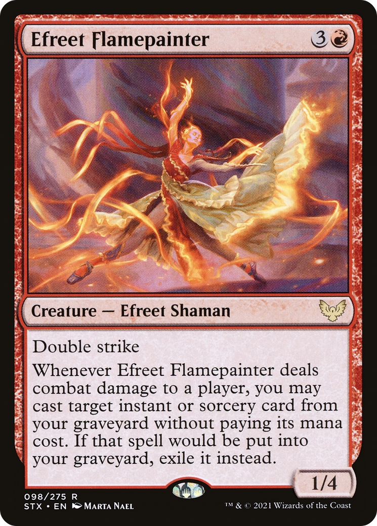 Efreet Flamepainter (STX-098) - Strixhaven: School of Mages