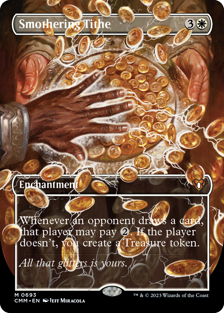 Smothering Tithe (Borderless) (CMM-693) - Commander Masters (Borderless) Foil