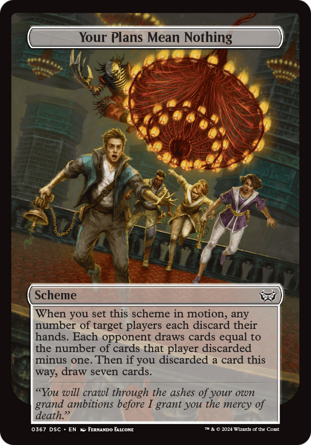 Your Plans Mean Nothing (A:DSC-367) - Duskmourn: House of Horror Commander