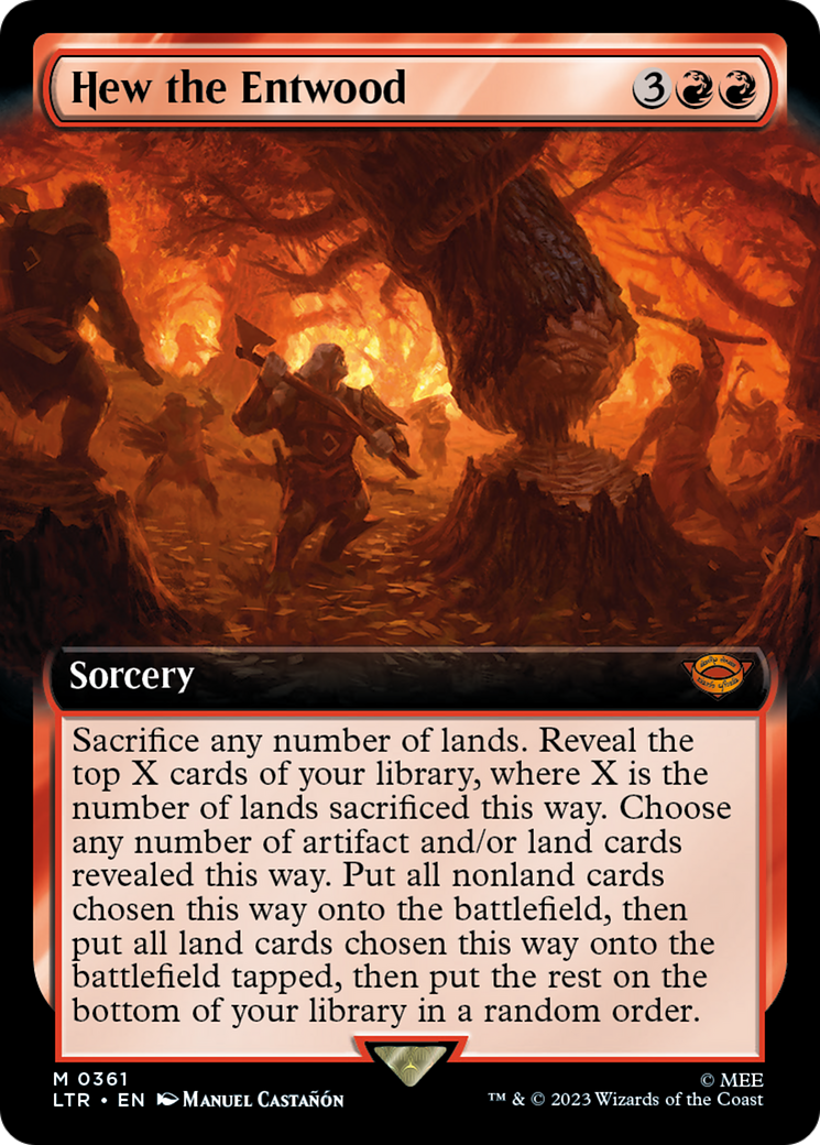 Hew the Entwood (Extended Art) (LTR-361) - The Lord of the Rings: Tales of Middle-earth: (Extended Art)