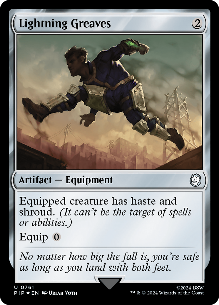 Lightning Greaves (Surge Foil) (PIP-761) - Fallout Foil