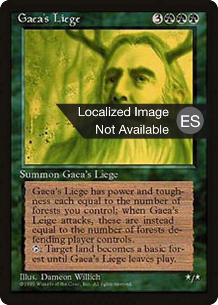 Gaea's Liege (4BB-247) - Fourth Edition Foreign Black Border