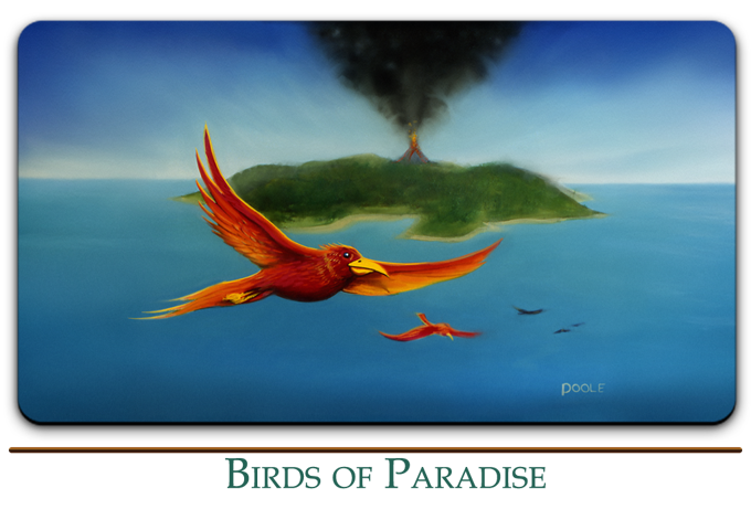 Mark Poole Playmat Collection - Birds of Paradise - Signed Premium