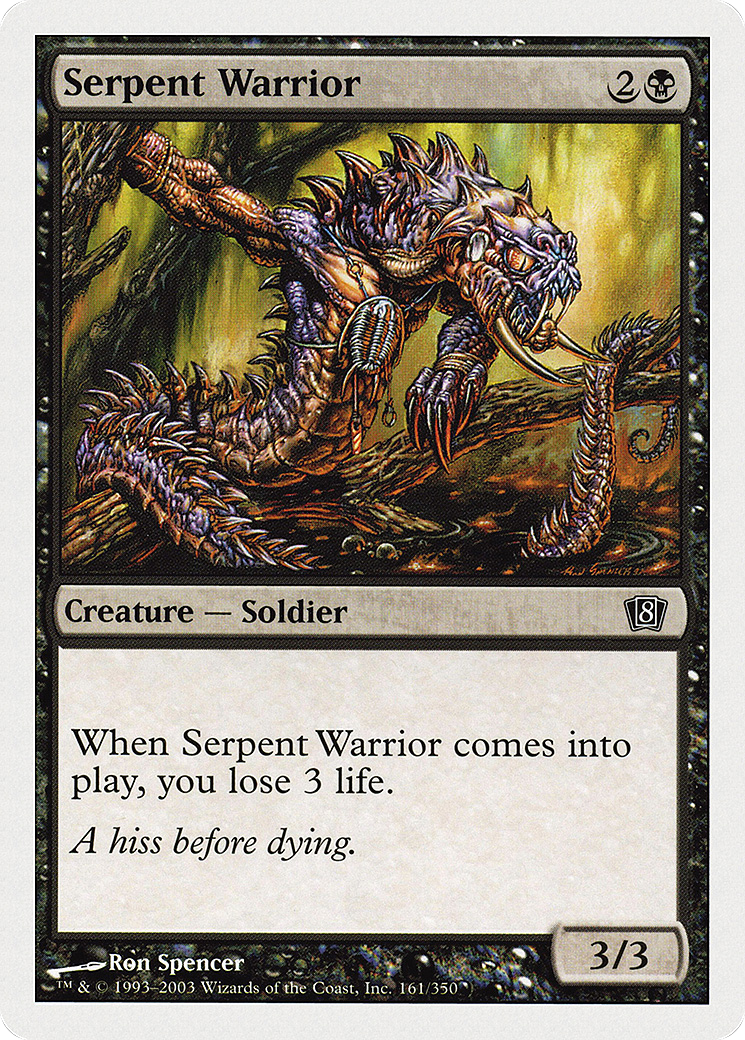 Serpent Warrior (8ED-161) - 8th Edition Foil