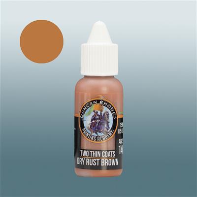 Dry Rust Brown - Two Thin Coats