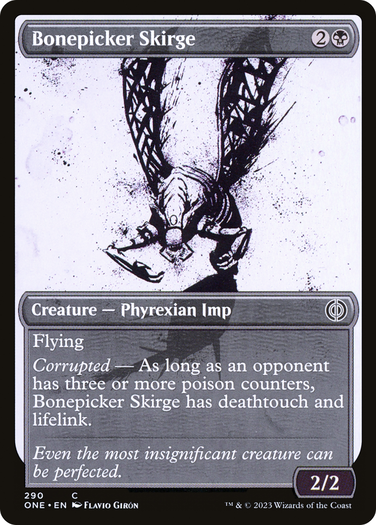 Bonepicker Skirge (Showcase) (ONE-290) - Phyrexia: All Will Be One: (Showcase)