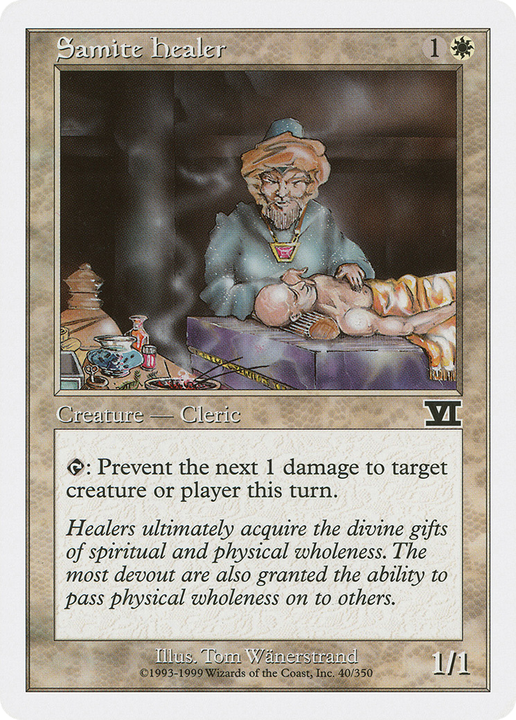 Samite Healer (6ED-040) - Classic Sixth Edition