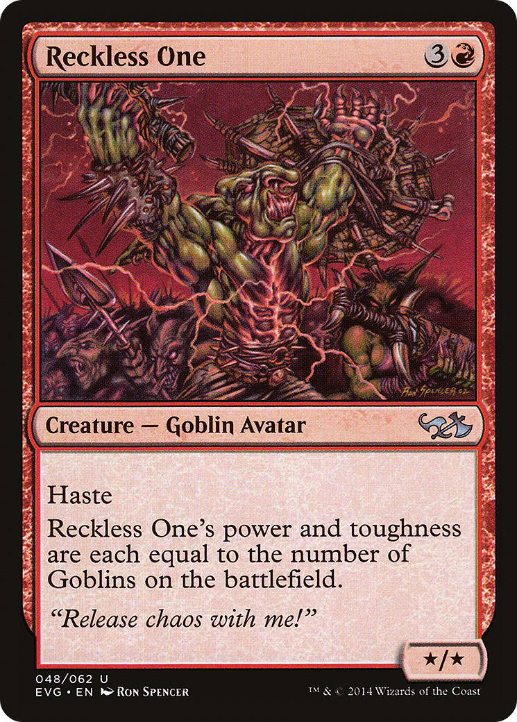 Reckless One (EVG-48) - Duel Decks Anthology: Elves vs. Goblins