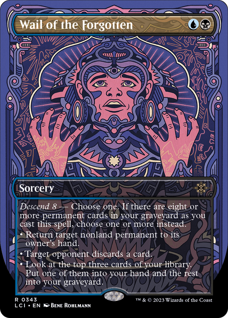 Wail of the Forgotten (Borderless) (LCI-343) - The Lost Caverns of Ixalan (Borderless) Foil