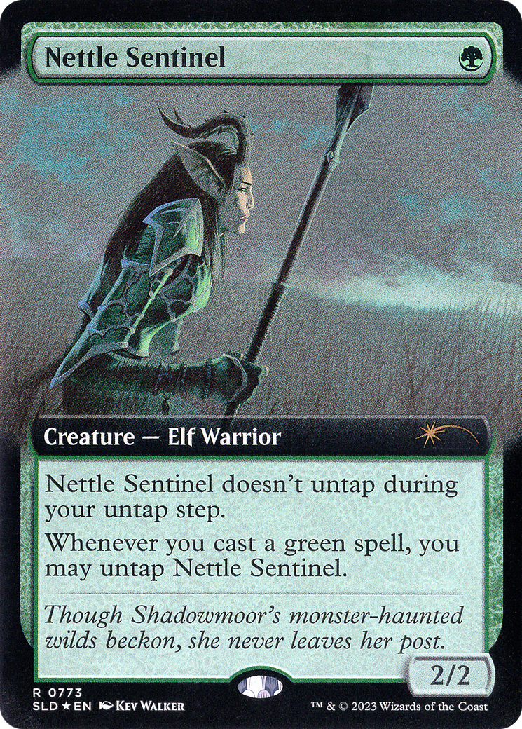 Nettle Sentinel (Extended Art) (SLD-773) - Secret Lair Drop: (Extended Art) Foil