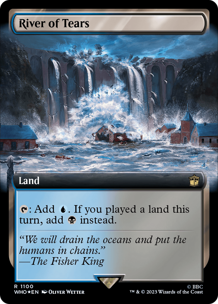 River of Tears (Extended Art) (Surge Foil) (WHO-1100) - Doctor Who: (Extended Art) Foil