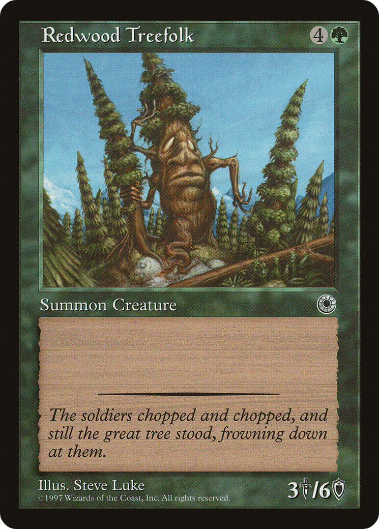 Redwood Treefolk (POR-183) - Portal