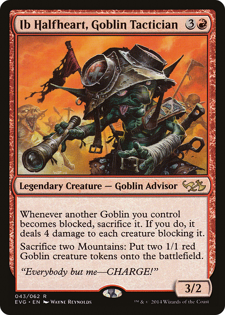 Ib Halfheart, Goblin Tactician (EVG-43) - Duel Decks Anthology: Elves vs. Goblins