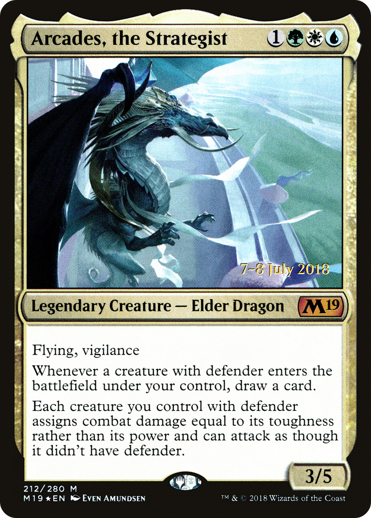 Arcades, the Strategist (PRE-212s) - Core Set 2019 Promos Foil