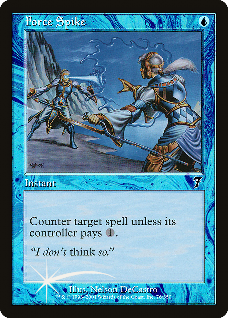 Force Spike (7ED-076) - 7th Edition Foil