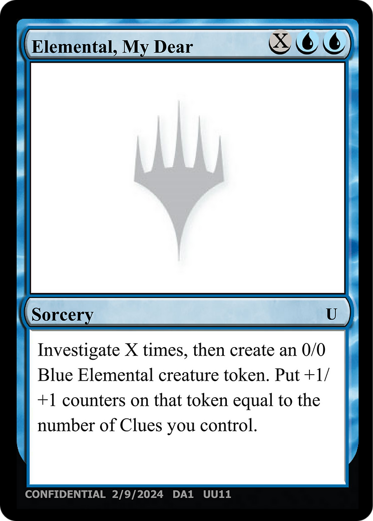 Elemental, My Dear (UNK-UU11b) - Unknown Event