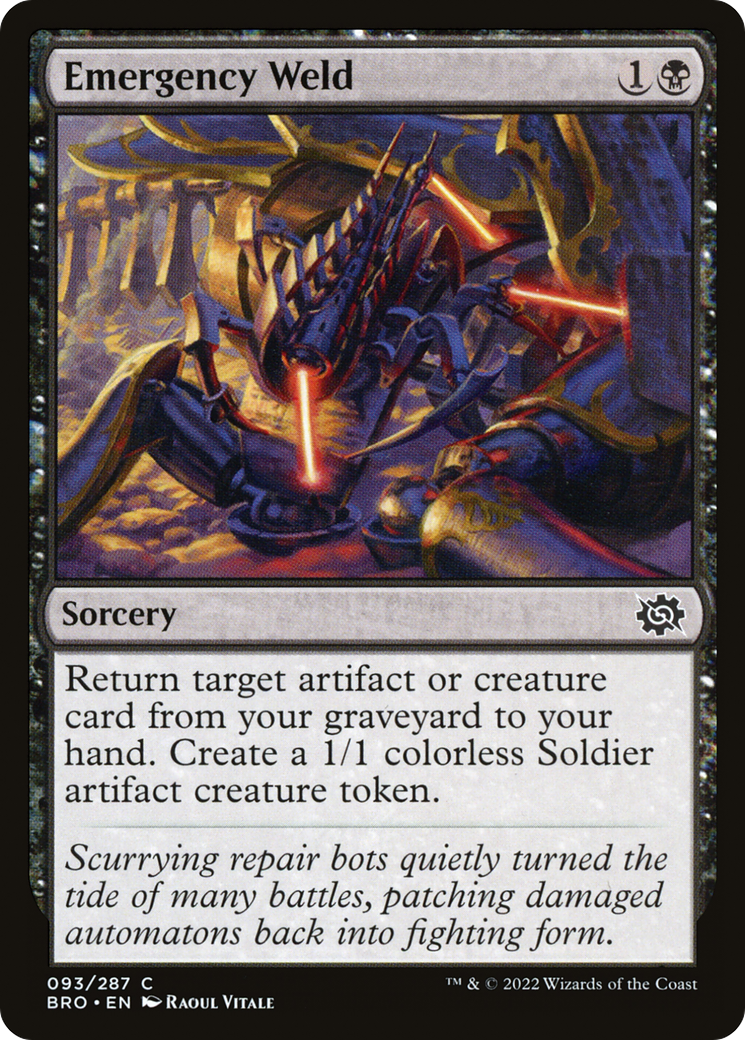 Emergency Weld (BRO-093) - The Brothers' War Foil