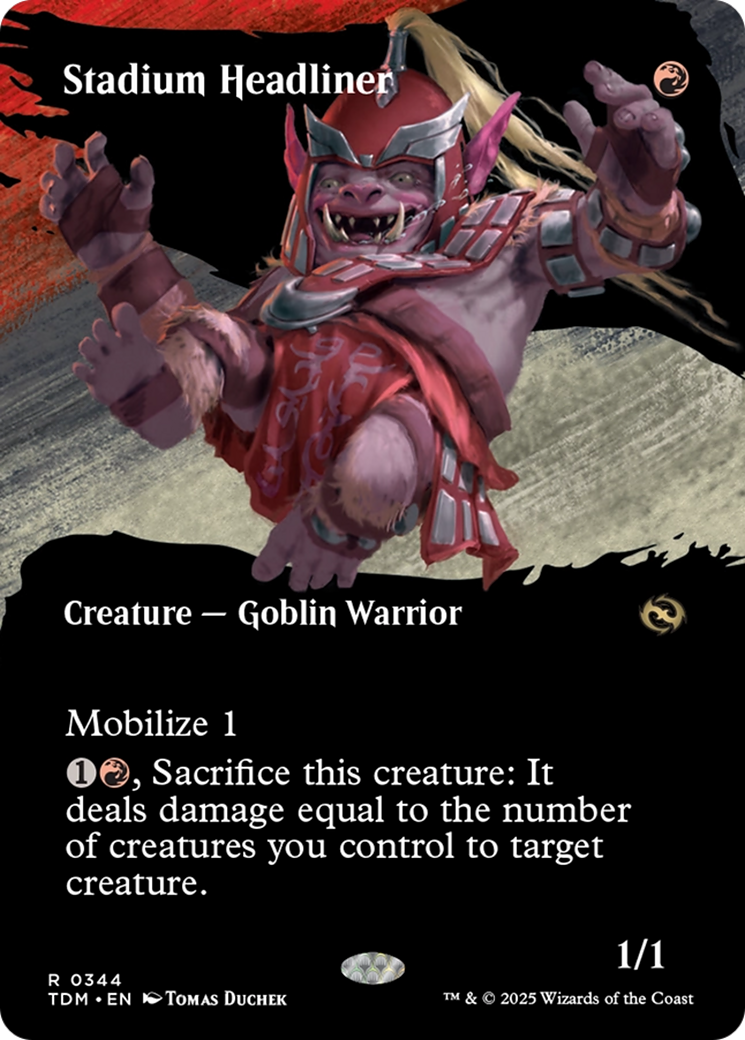 Stadium Headliner (TDM-344) - Tarkir: Dragonstorm: (Showcase) (Borderless)
