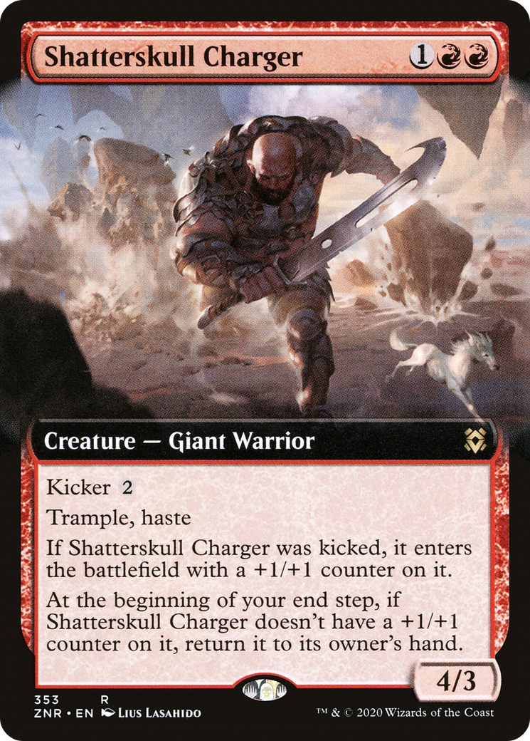 Shatterskull Charger (Extended Art) (ZNR-353) - Zendikar Rising: (Extended Art) Foil