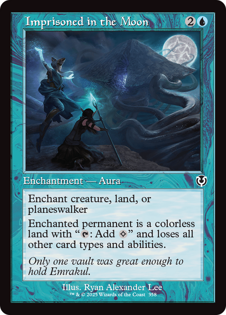 Imprisoned in the Moon (INR-358) - Innistrad Remastered: (enchantment) Foil