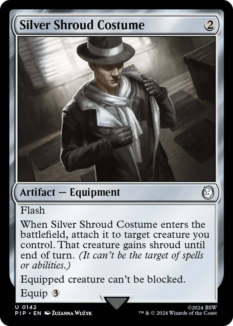 Silver Shroud Costume (PIP-142) - Fallout