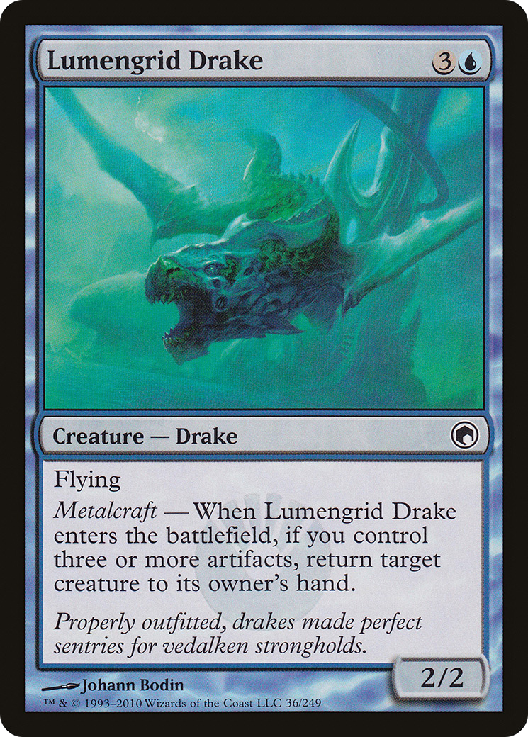 Lumengrid Drake (SOM-036) - Scars of Mirrodin