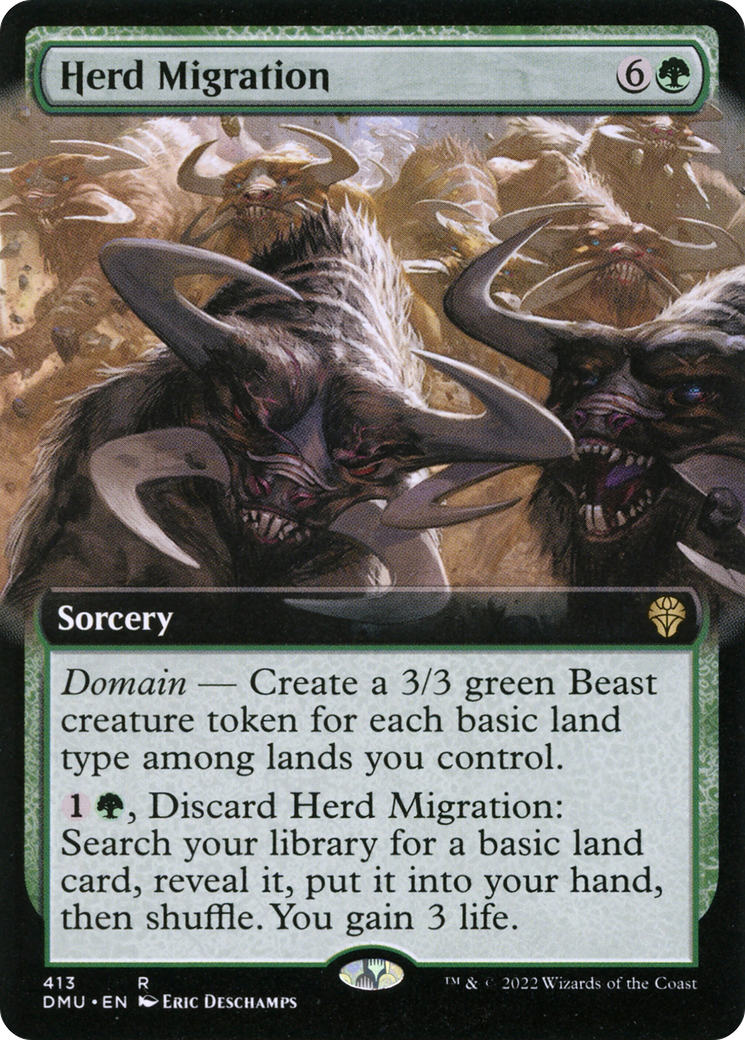 Herd Migration (Extended Art) (DMU-413) - Dominaria United: (Extended Art) Foil