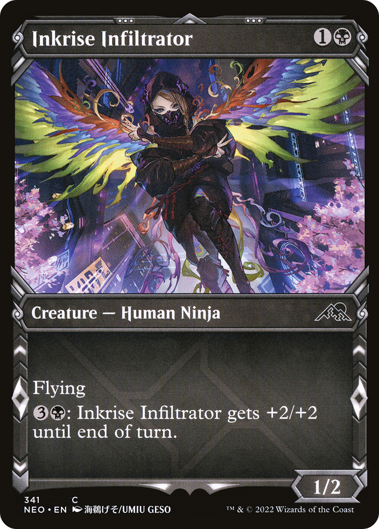 Inkrise Infiltrator (Showcase) (NEO-341) - Kamigawa: Neon Dynasty: (Showcase)