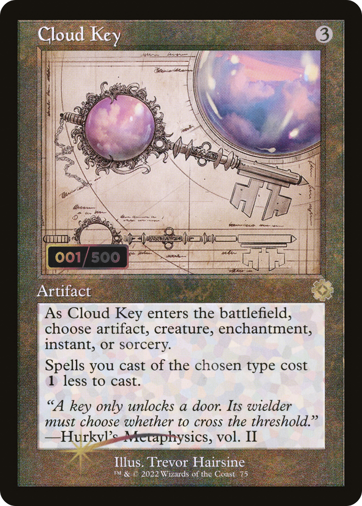 Cloud Key (Schematic) (Serial Numbered) (BRR-075) - The Brothers' War Retro Artifacts Foil